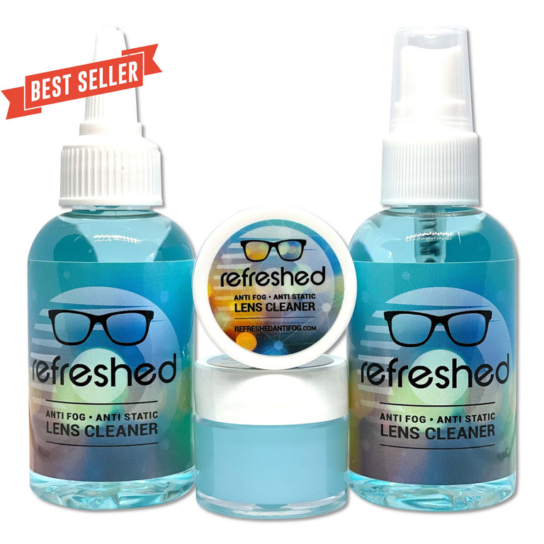 Anti-Fog, Anti-Static, Cleaner 4 Pack